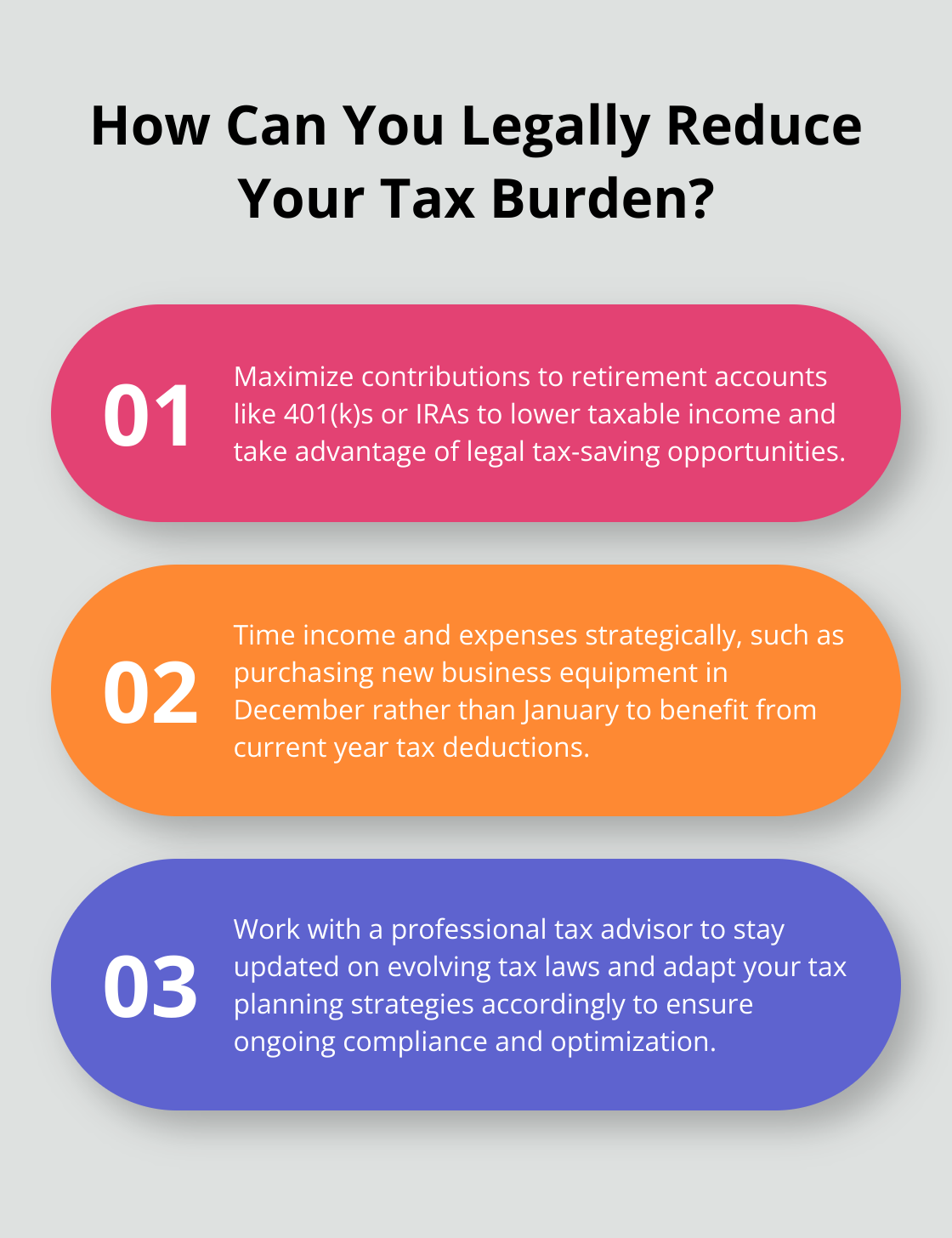 Fact - How Can You Legally Reduce Your Tax Burden?