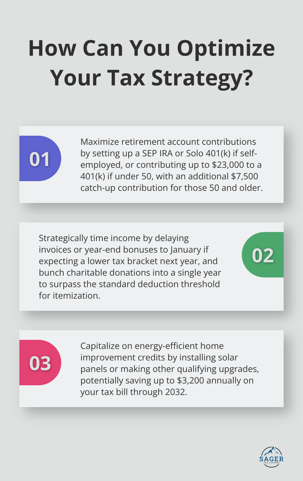 Infographic: How Can You Optimize Your Tax Strategy? - tax planning strategies 2024
