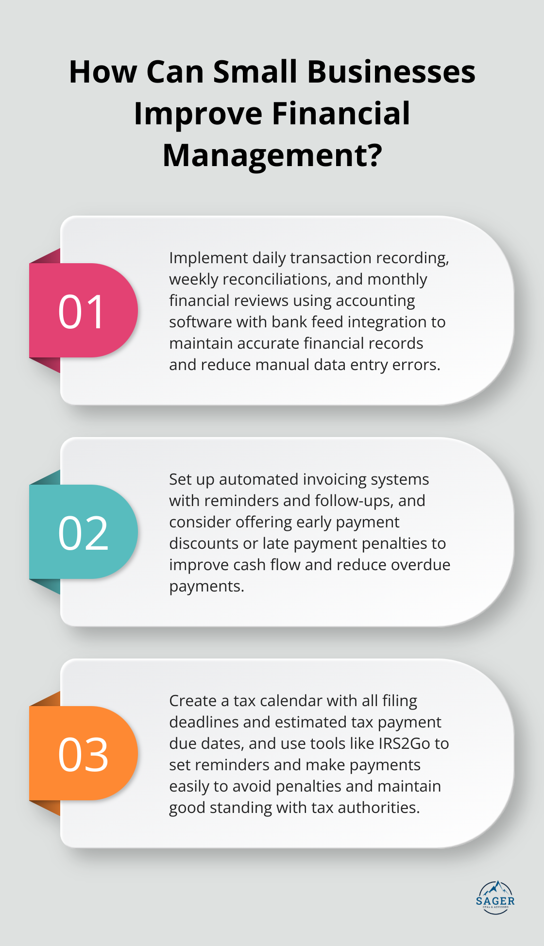 Infographic: How Can Small Businesses Improve Financial Management? - business accounting