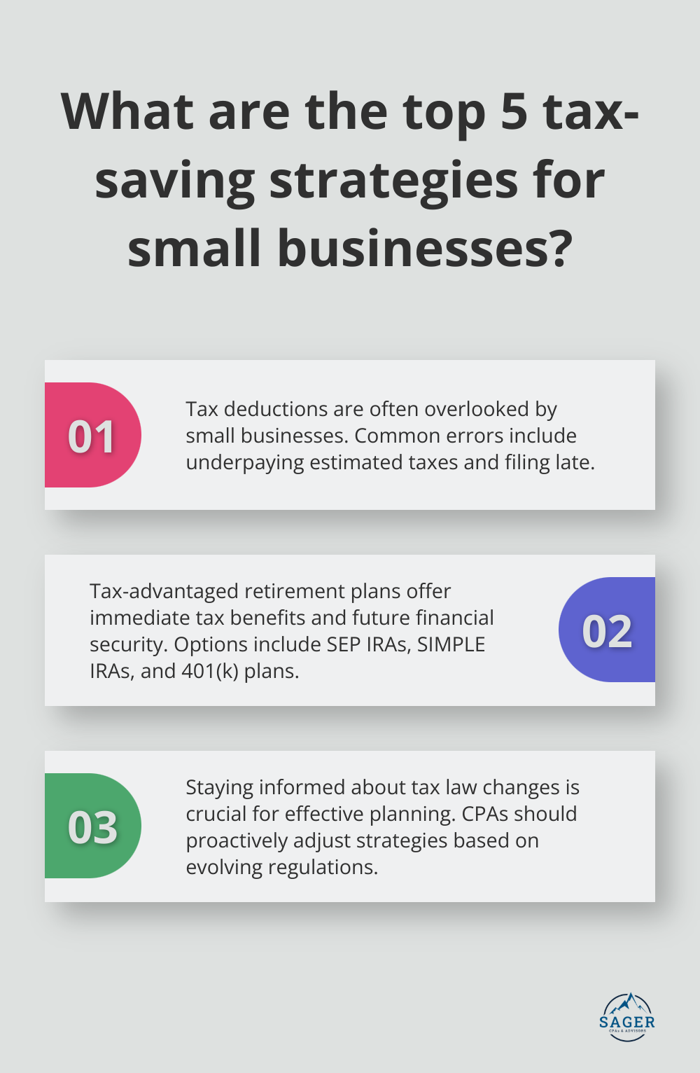 Infographic: What are the top 5 tax-saving strategies for small businesses?
