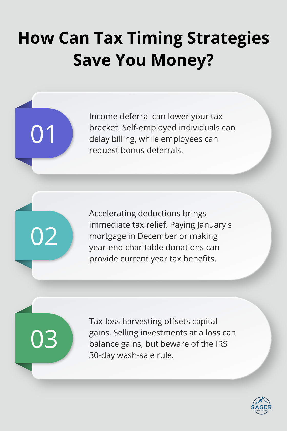 Infographic: How Can Tax Timing Strategies Save You Money?