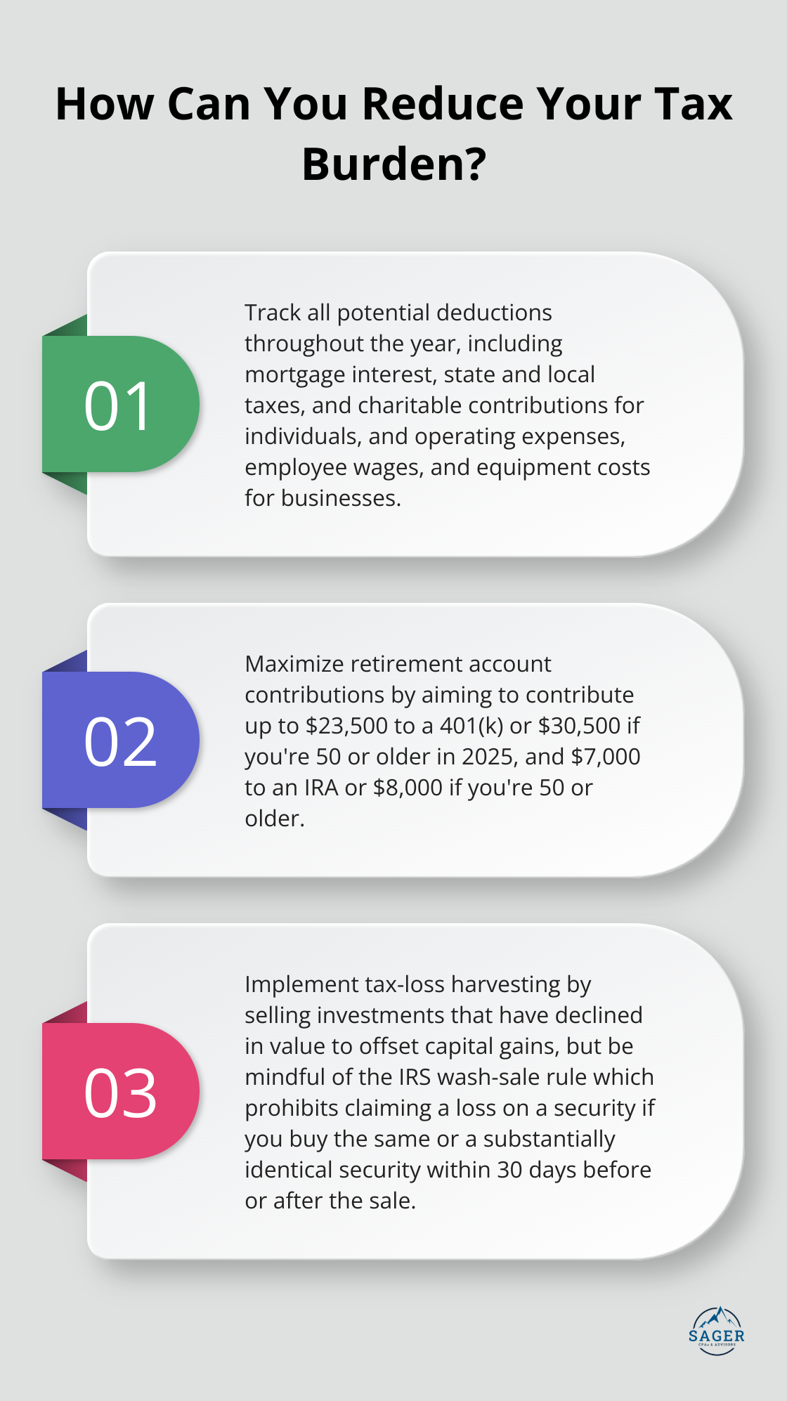 Infographic: How Can You Reduce Your Tax Burden?