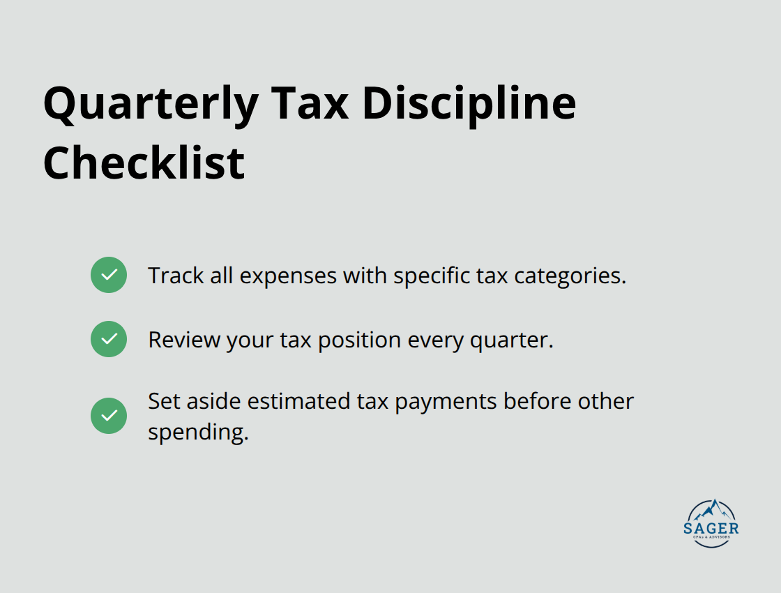 Checklist of quarterly tax steps to prevent April surprises - financial clarity services