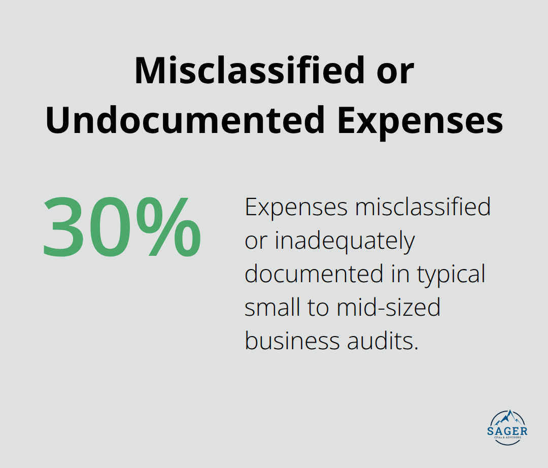 Roughly 30% of expenses are misclassified or inadequately documented in many SMB audits. - financial clarity audits