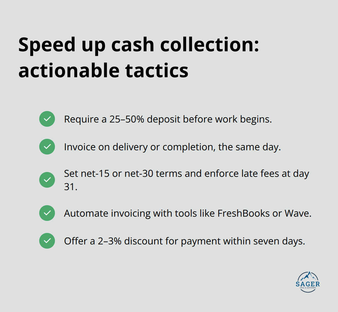 Checklist of steps to collect cash faster for U.S. startups - startups cash flow solutions